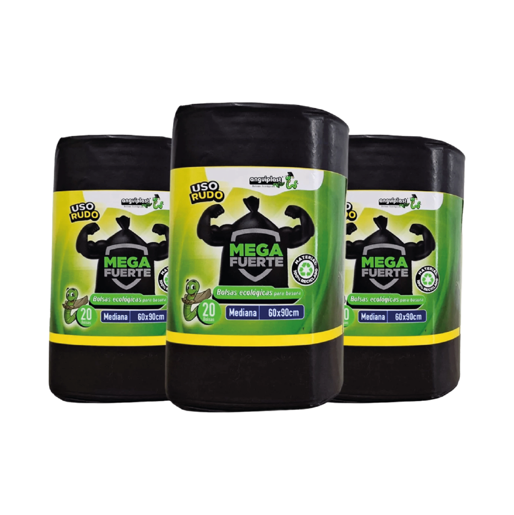 BOLSA ECOLÓGICA PARA BASURA MEDIANA ANGUIPLAST® 60 x 90 cm